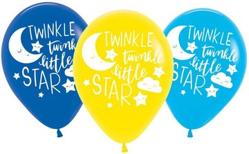 6 stuks Twinkle Twinkle Little Star ballonnen