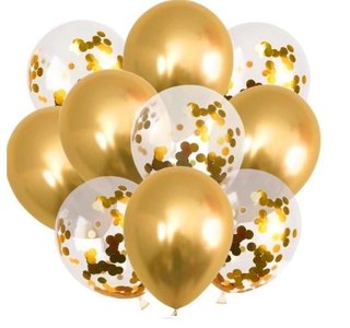 Confetti Goud Ballonnen 