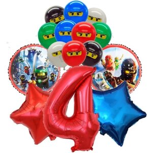 Lego Ninjago Ballonnen Set 4 jaar