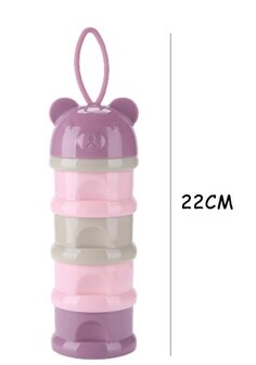 Melkpoeder Toren 4 Laags Roze/Paars