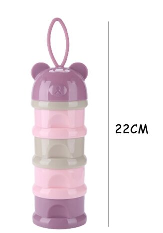 Melkpoeder Toren 4 Laags Roze/Paars